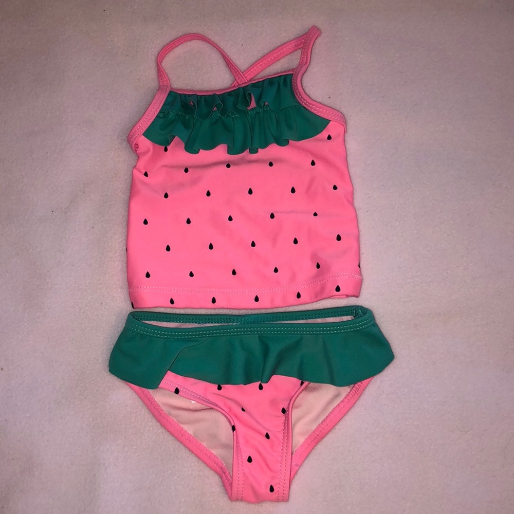 Baby girl watermelon tankini